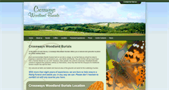 Desktop Screenshot of crosswayswoodlandburials.co.uk