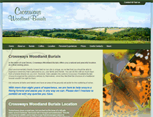 Tablet Screenshot of crosswayswoodlandburials.co.uk